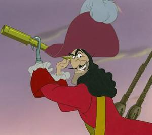 Captain Hook from the Disney film (Copyright resides with Disney)
