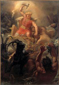 Thor doing what he does best (By Marten Eskil Winge (1825-1896), 1872)